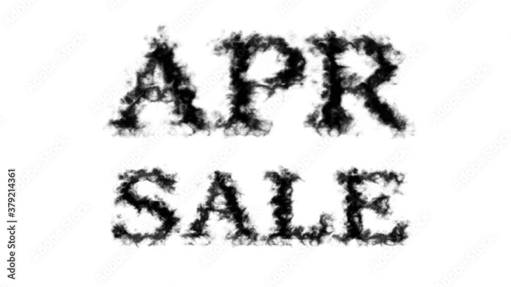 Apr Sale smoke text effect white isolated background. animated text effect with high visual impact. letter and text effect. Apr Sale smoke text effect white isolated background. animated text effect with high visual impact. letter and text effect.