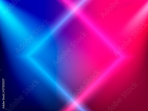 Neon lighting square. Abstract background. Vector stock illustration for poster