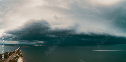 Storm over the coast