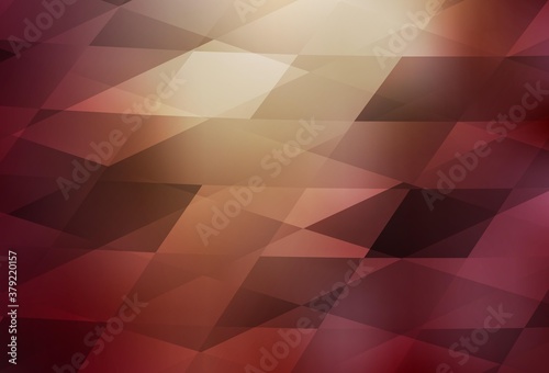 Light Red, Yellow vector template with rhombus.