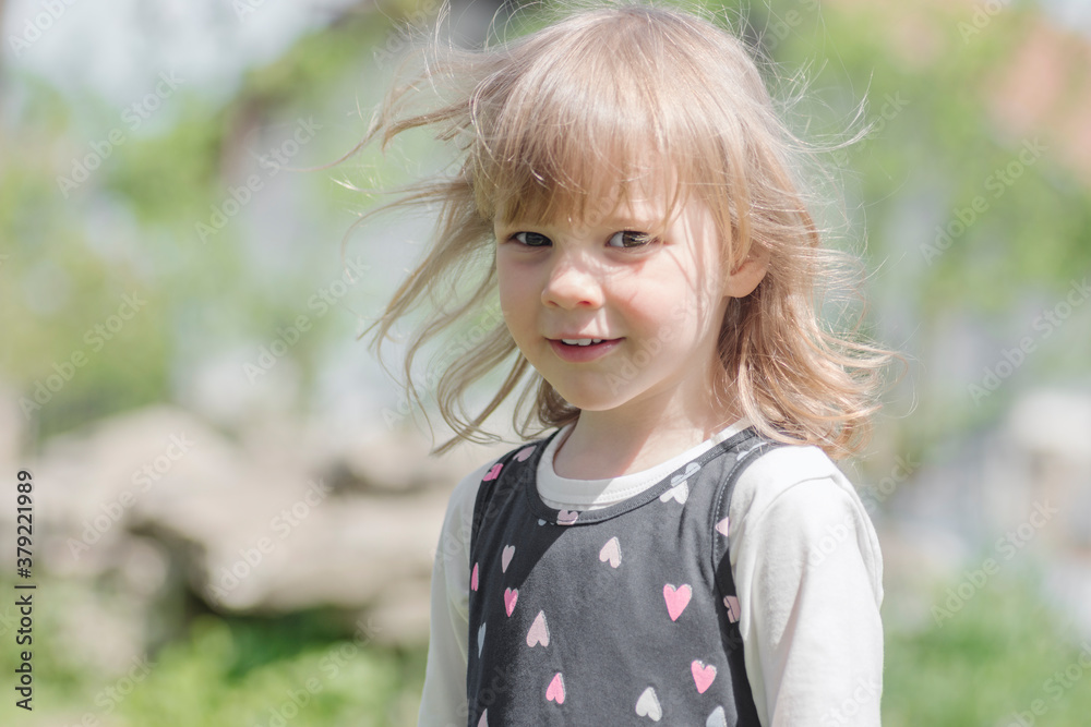 blond hair cute little girl portrait blond hair cute little girl portrait