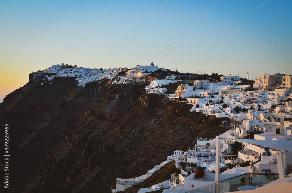 Fototapeta premium sunset over the hills