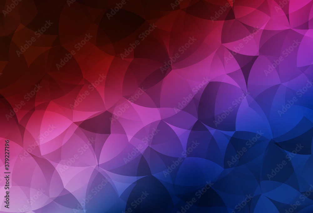 Obraz premium Dark Blue, Red vector abstract polygonal pattern.