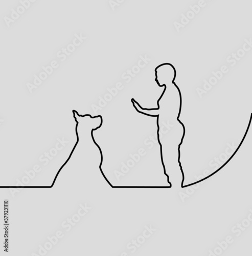 Entrenamiento de perro