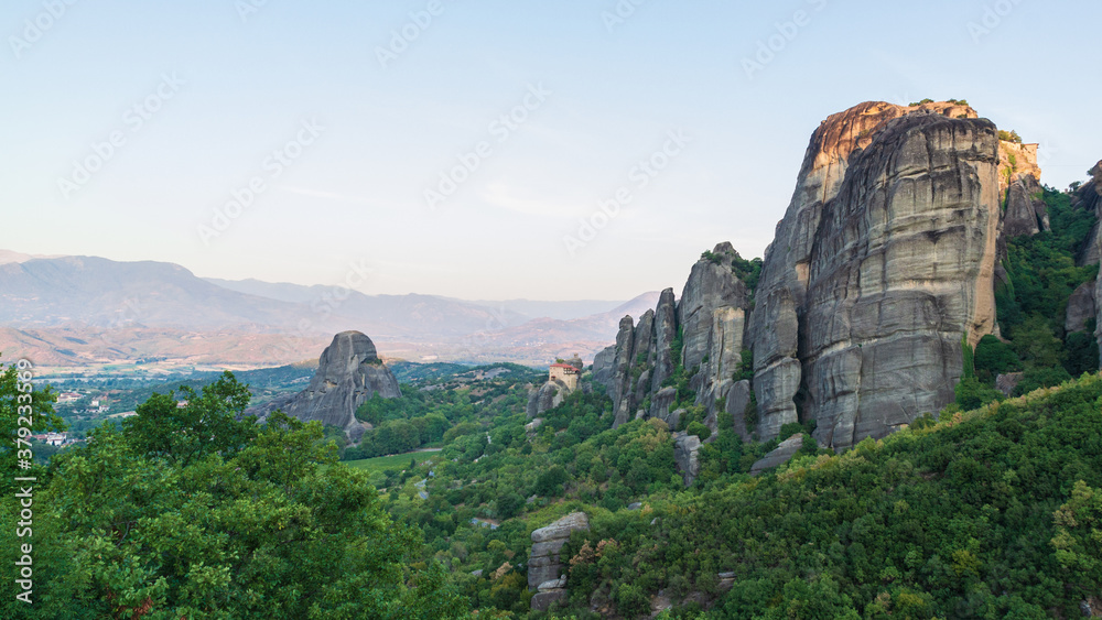 Meteora rock landcape, Greece.