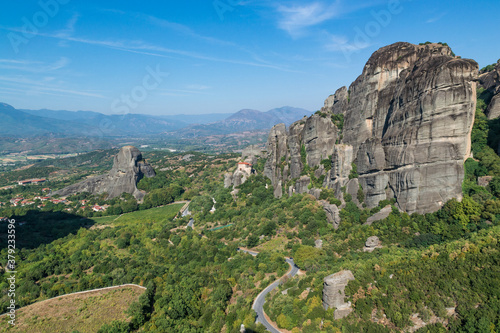 Meteora rock landcape  Greece.