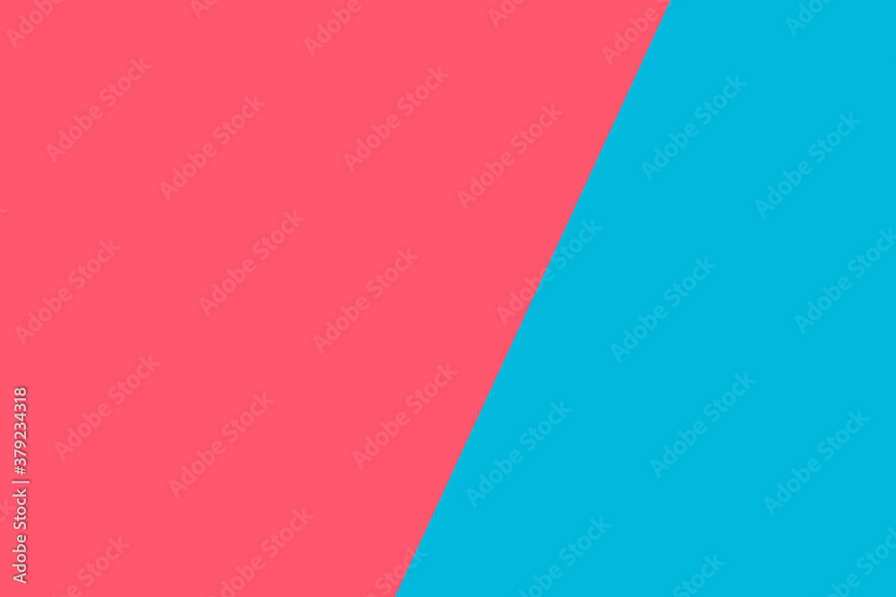 Beautiful pink and blue abstract background with copy space for text or design. Simple vector flat style illustration