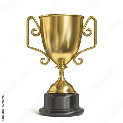 Golden trophy 3D