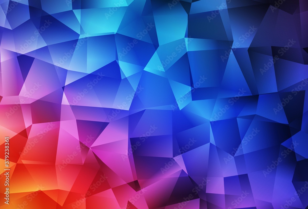 Obraz premium Light Blue, Red vector abstract mosaic pattern.