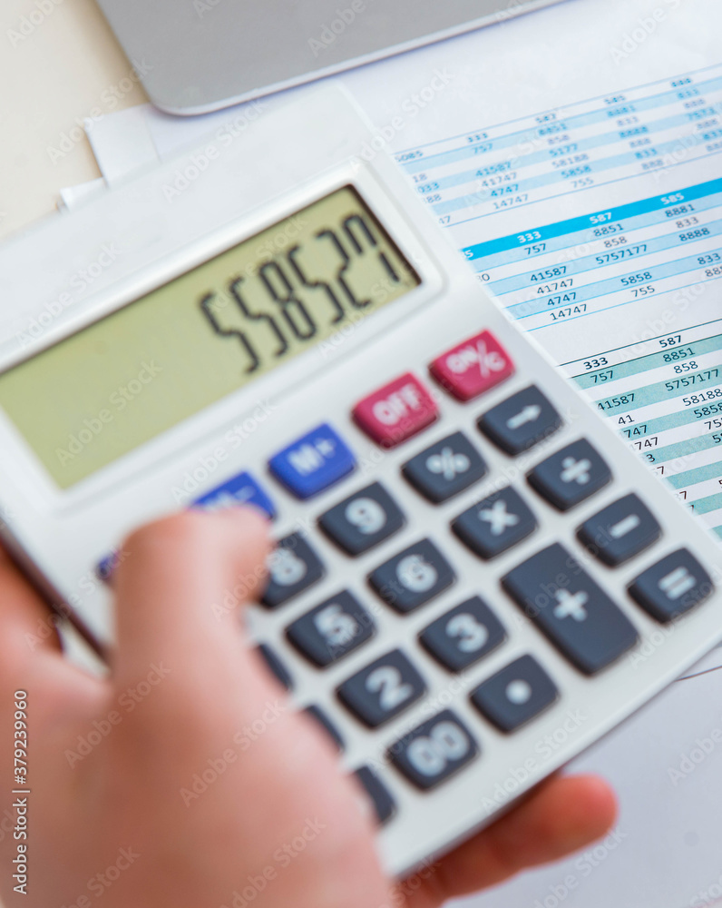 The finance analyst looking and financial reports The finance analyst looking and financial reports