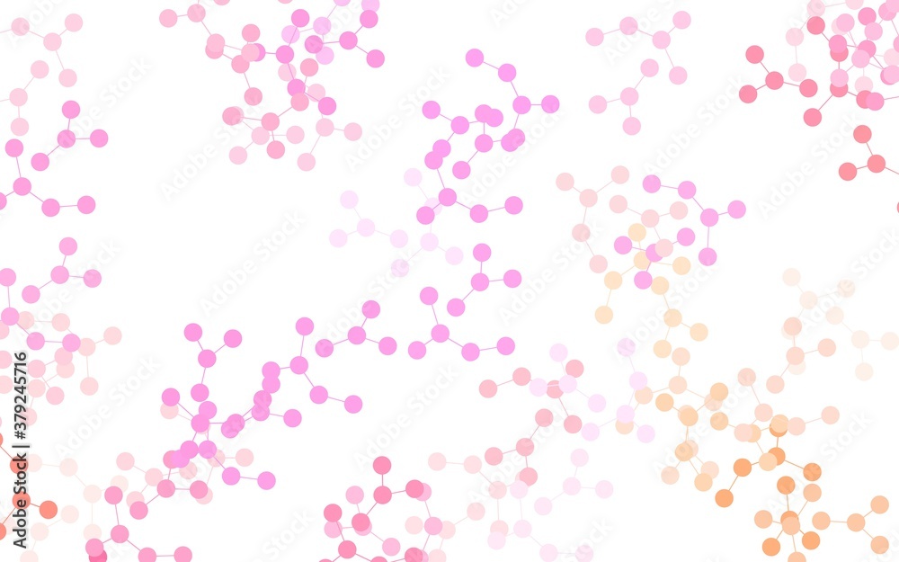 Light Pink, Yellow vector backdrop with artificial intelligence data. Light Pink, Yellow vector backdrop with artificial intelligence data.