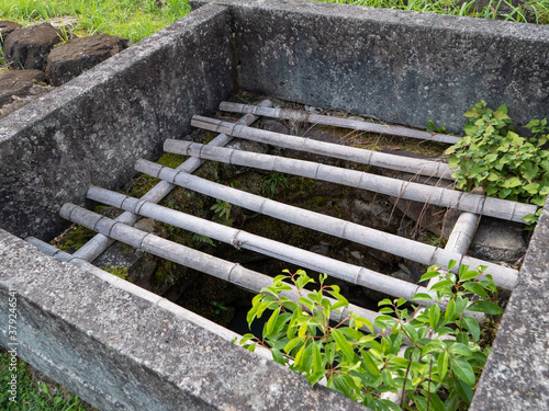 Closed old well in Ichijodani, Fukui Prefecture photo