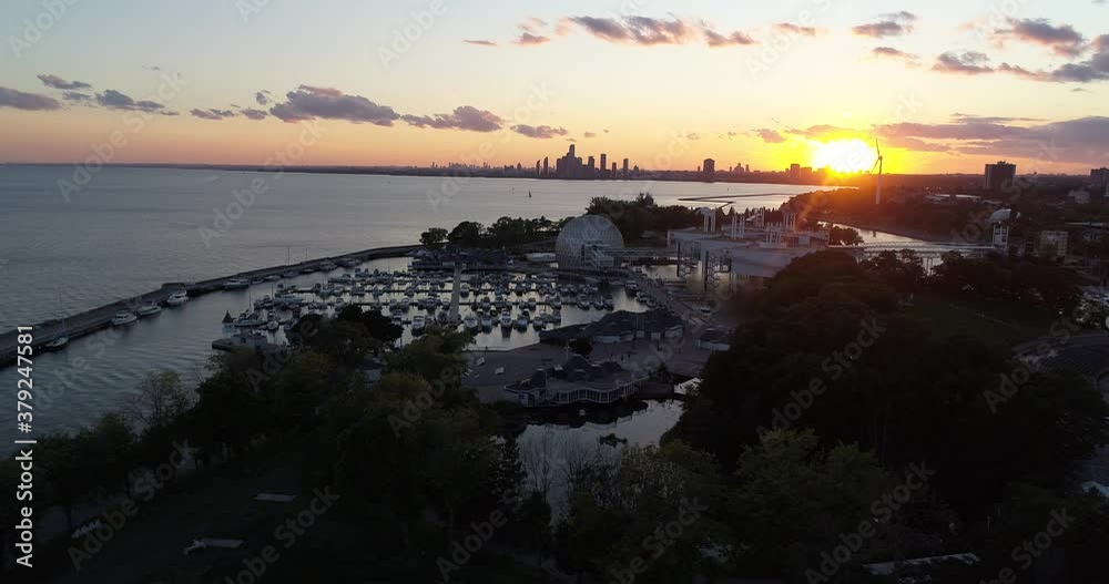 COVID Park Drone Video Toronto Skyline COVID Park Drone Video Toronto Skyline