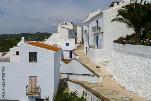 Fototapeta Naklejka Na Ścianę i Meble -  Mediterranean Architecture, White Houses in Nerja, Málaga / Spain