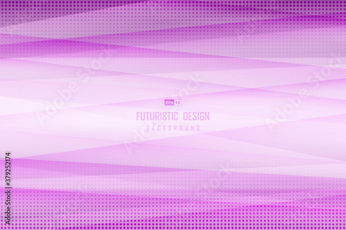 Abstract gradient purple design pattern of line decoration artwork background with halftone. illustration vector eps10