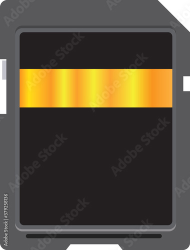 Memory Card with black label