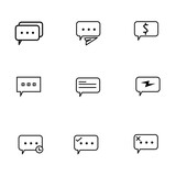 Bundle chat icon design for web
