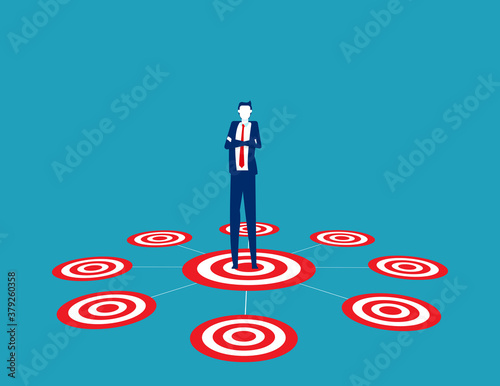 Leader network or multi level marketing concept