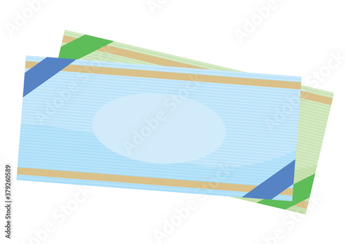 2枚の商品券のイラスト