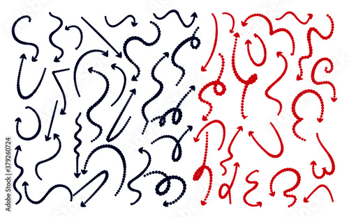 colorful hand drawn arrows.