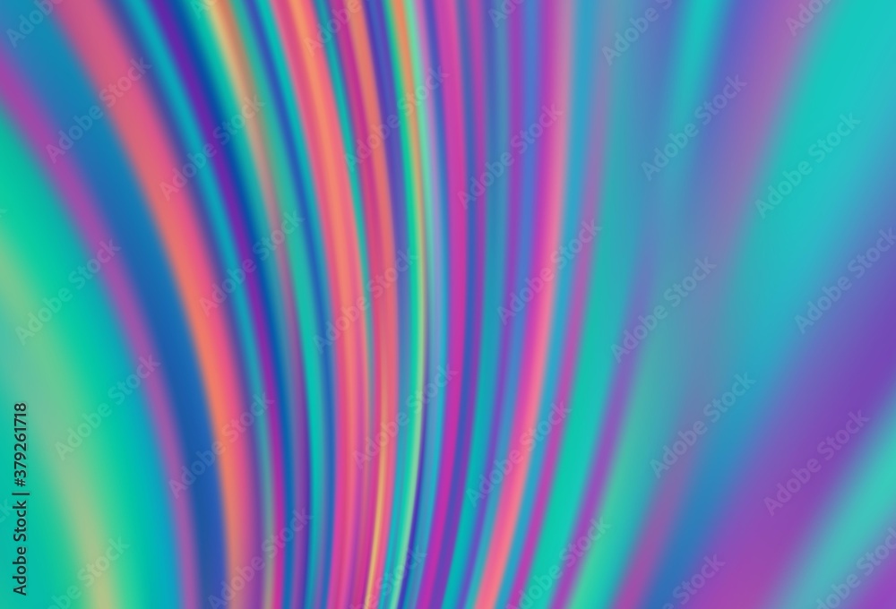 Fototapeta premium Light Green vector colorful blur backdrop.