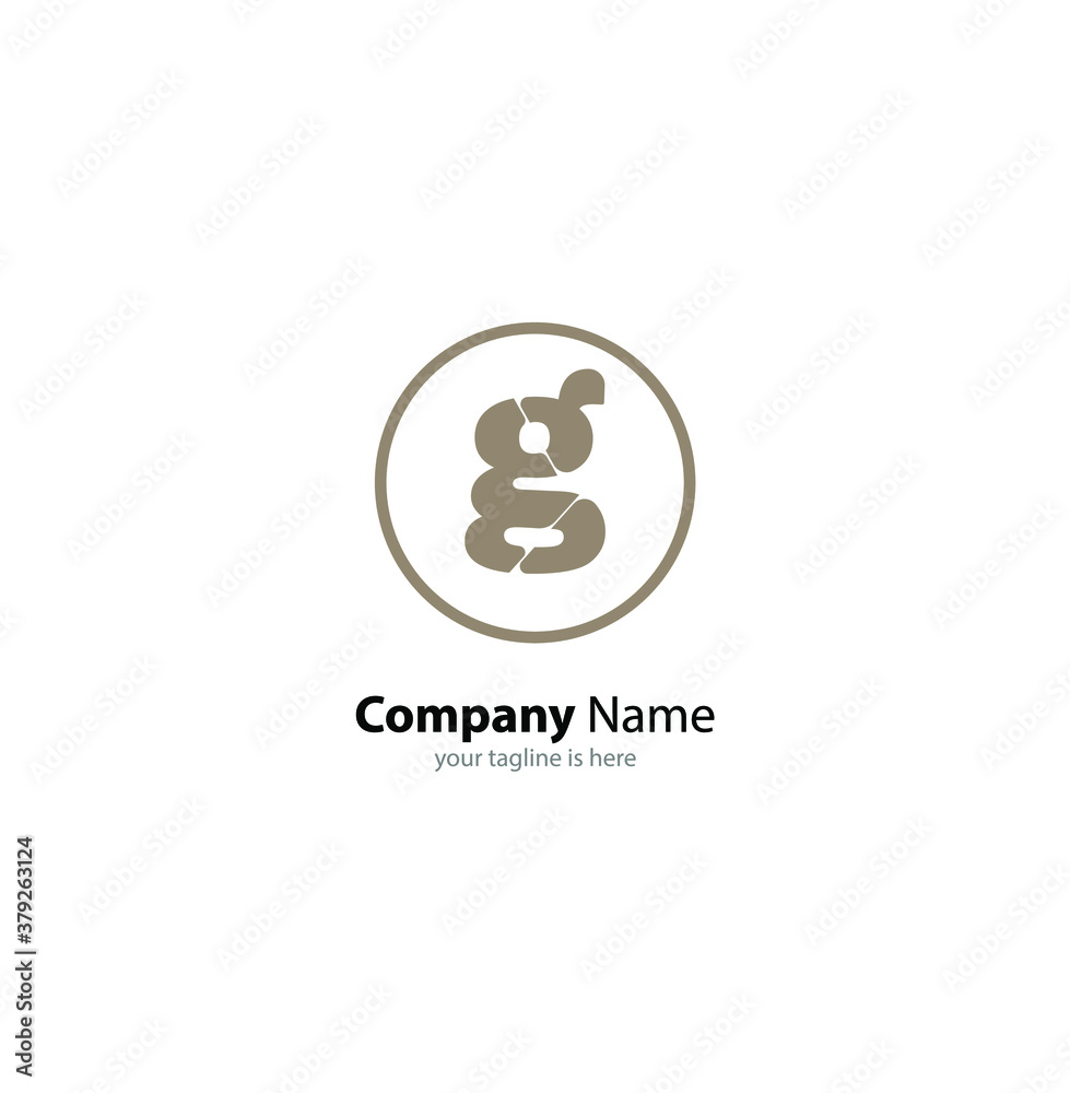 letter g elegant logo concept with white background letter g elegant logo concept with white background