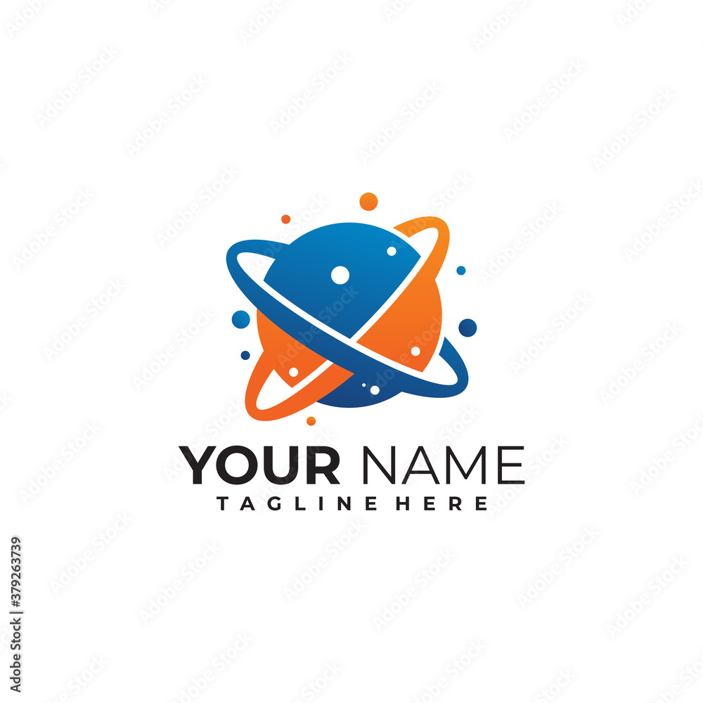 planet logo icon vector isolated planet logo icon vector isolated