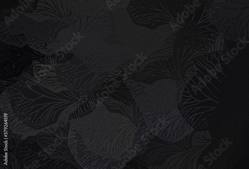 Dark Gray vector template with chaotic shapes.
