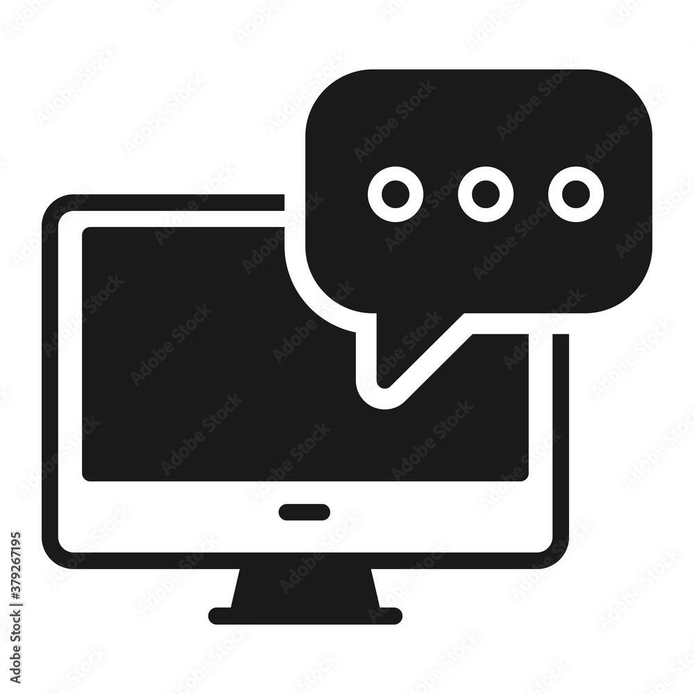 Pixel perfect bubble text chat message notification icon Pixel perfect bubble text chat message notification icon