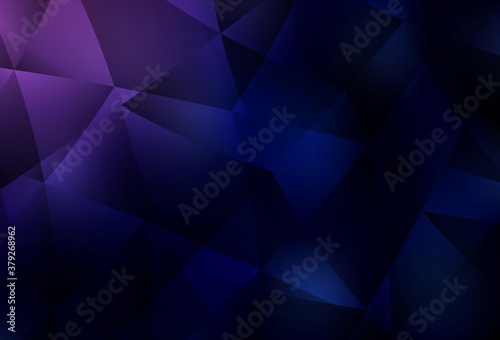 Dark Purple  Pink vector triangle mosaic template.