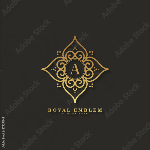 Ornamental luxury letter a logo © Zein Republic Studio