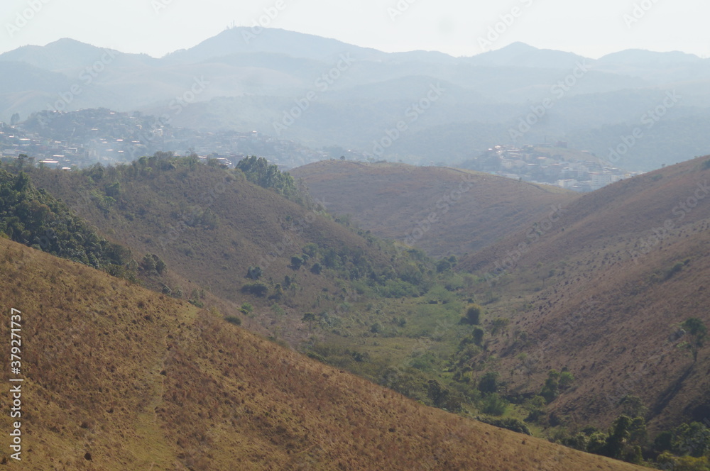 view and horizon of a mountain range view and horizon of a mountain range
