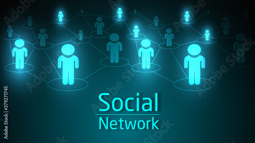 Social network connected