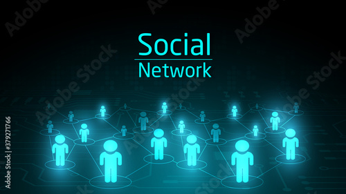 Social network connected