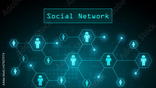 Social network connected
