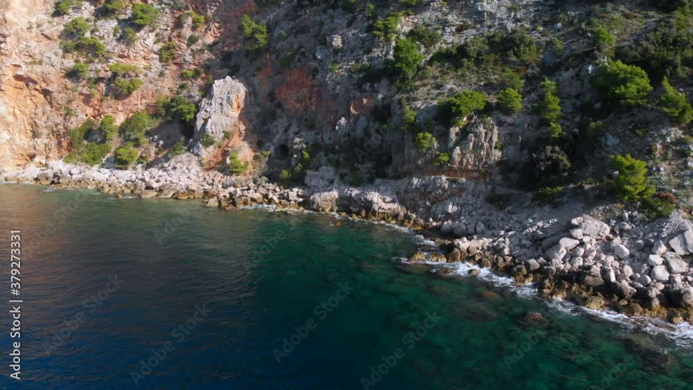 Stunning Croatia coastline on Adriatic Sea, aerial view Stunning Croatia coastline on Adriatic Sea, aerial view