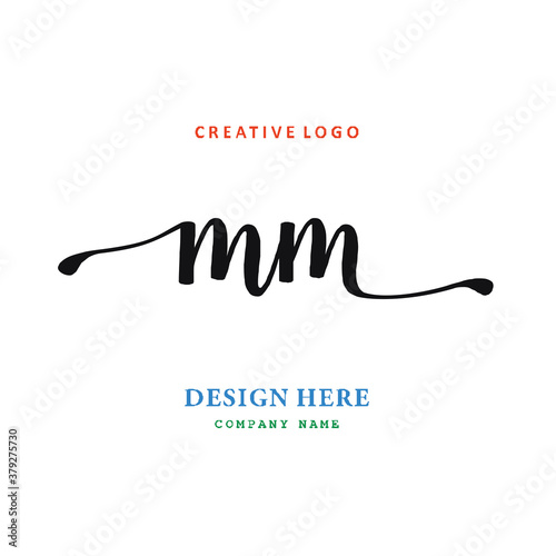 pharmacy MM letter logo is simple, easy to understand and authoritative