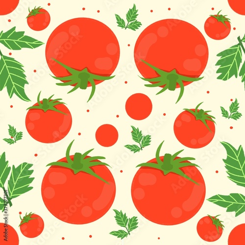 Fototapeta Naklejka Na Ścianę i Meble -  tomato pattern