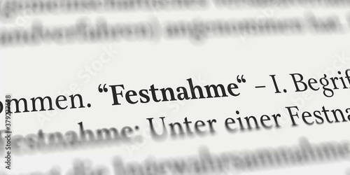 Festnahme im Buch photo