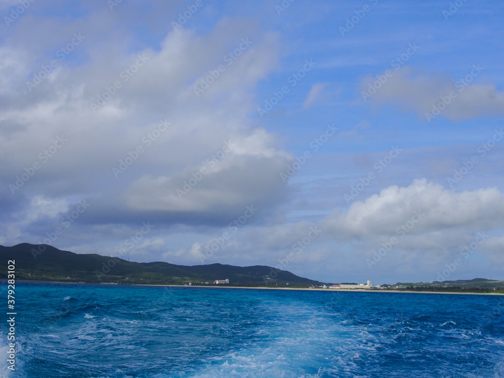 沖縄県 離島 久米島 はての浜の風景写真