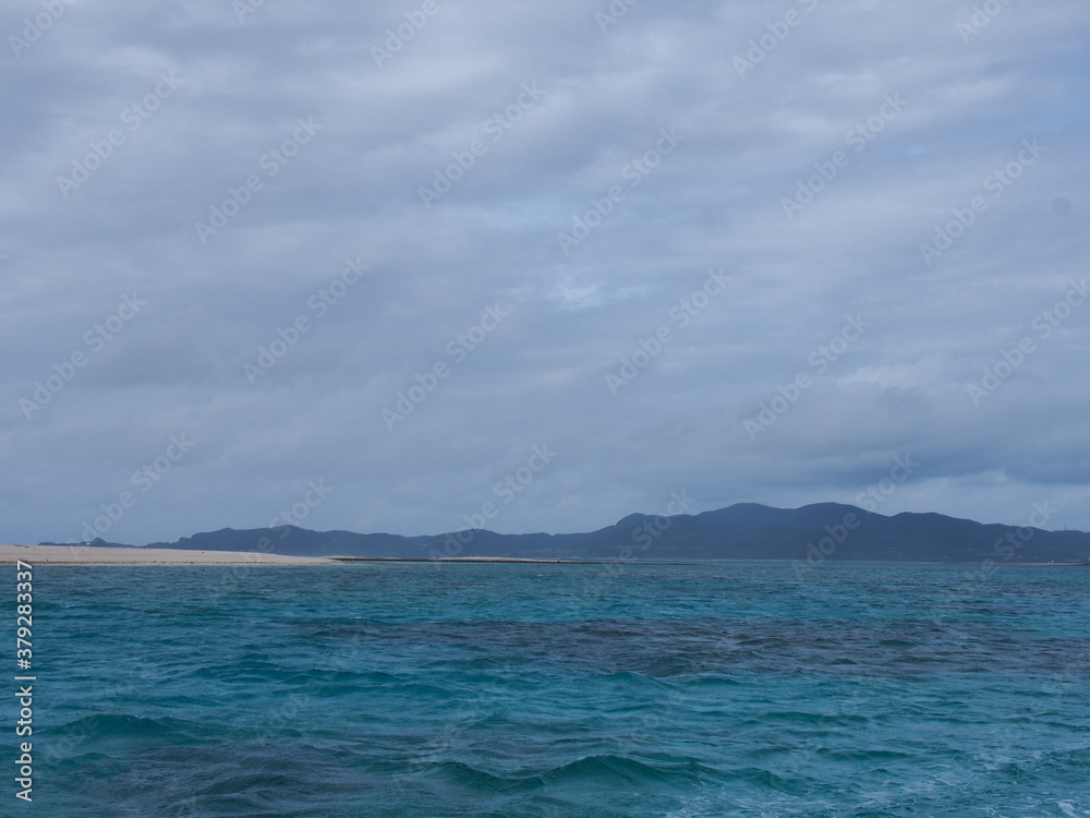 沖縄県 離島 久米島 はての浜の風景写真