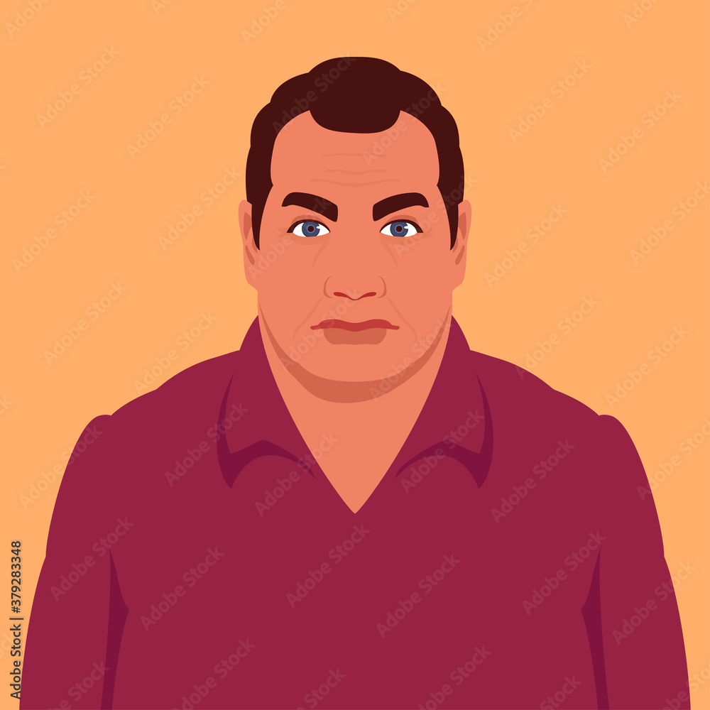 Portrait of a man in a shirt Portrait of a man in a shirt