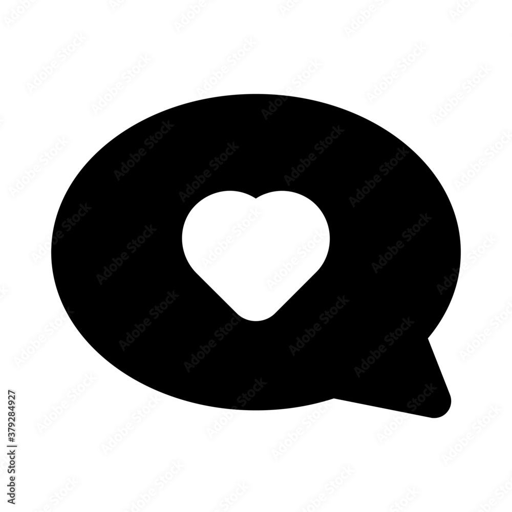 Heart inside speech bubble icon design, love chat
Heart inside speech bubble icon design, love chat