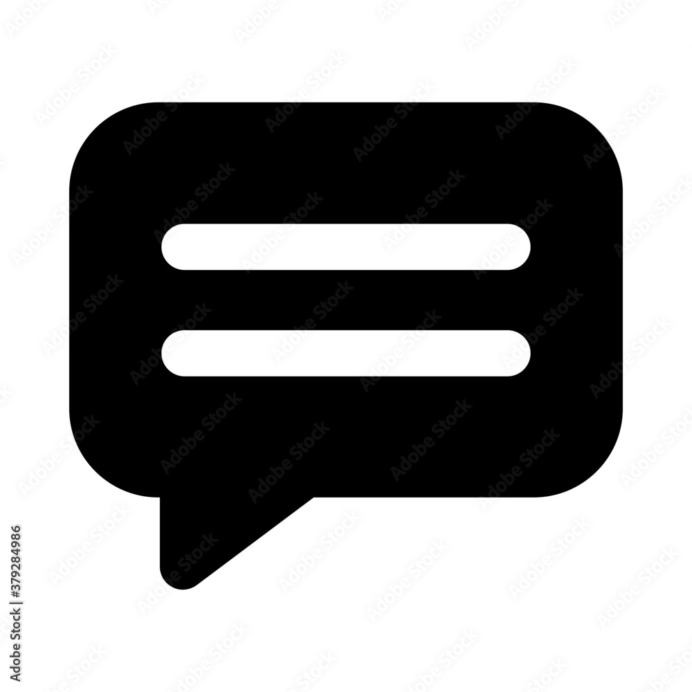 Message bubble depicting concept of communication icon
Message bubble depicting concept of communication icon