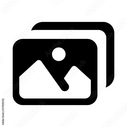 
Beautiful paintings icon in solid vector design 
