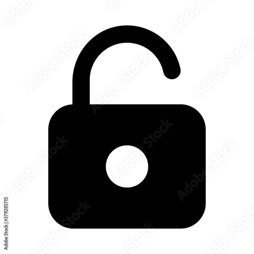 
Filled icon of unlock in editable vector design 
