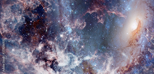 Fototapeta Naklejka Na Ścianę i Meble -  Science fiction space wallpaper. Elements of this image furnished by NASA