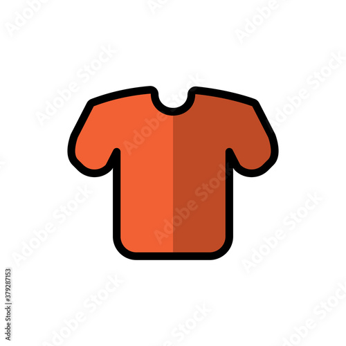 T-shirt Flat Icon Design Vector Template Illustration