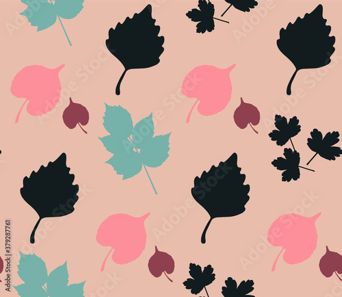 Seamless autumn pattern. Bright colors.