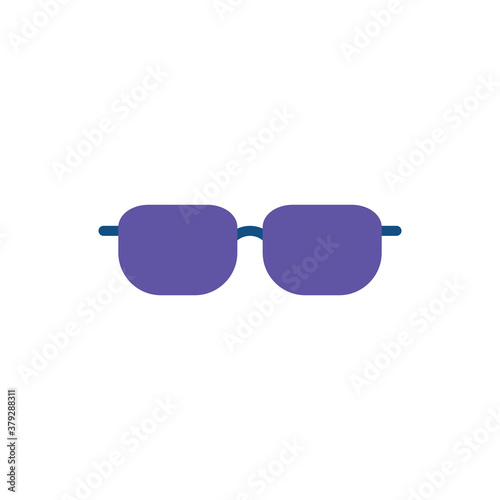 Eyeglasses Flat Icon Design Vector Template Illustration